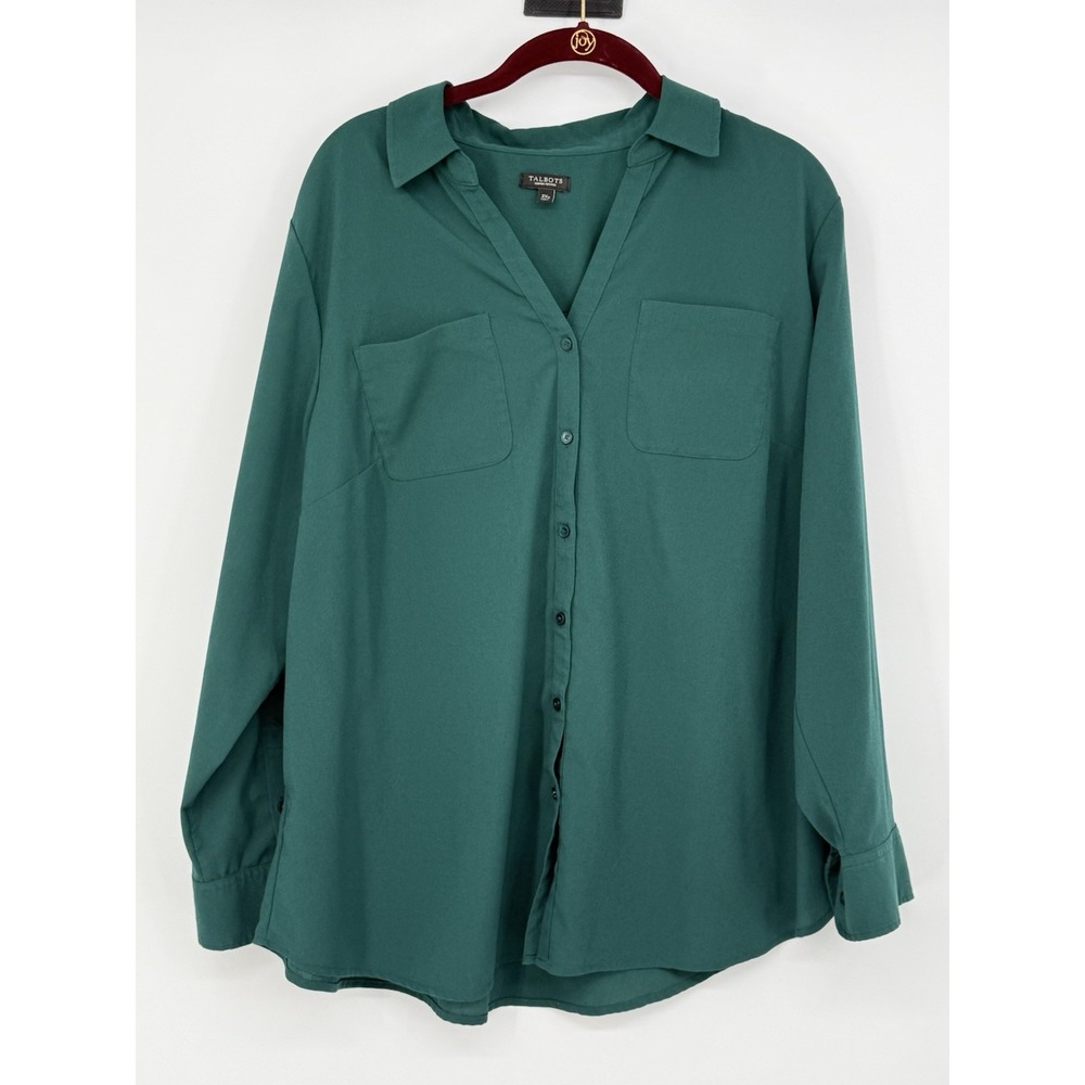 Talbots Women's Vneck Long Sleeve 2XP